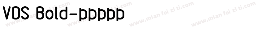 VDS Bold字体转换